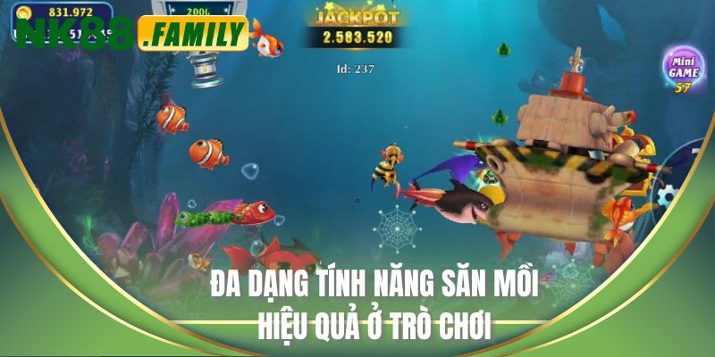 Đa dạng tính năng săn mồi hiệu quả ở trò chơi